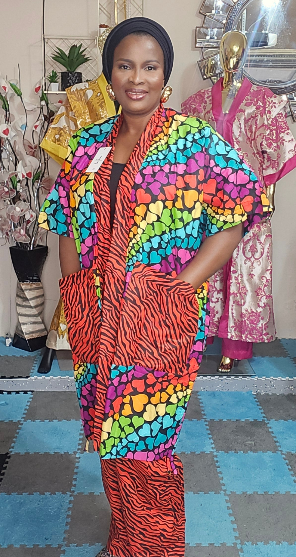Ankara kimono set