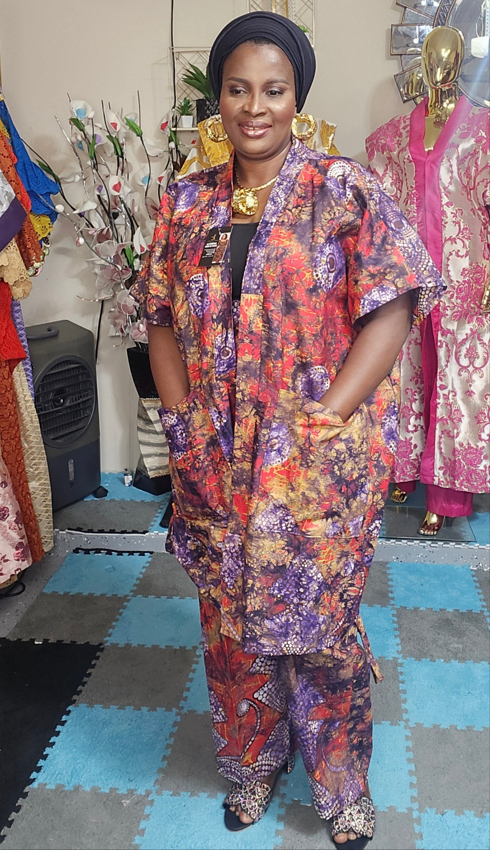 Ankara kimono set