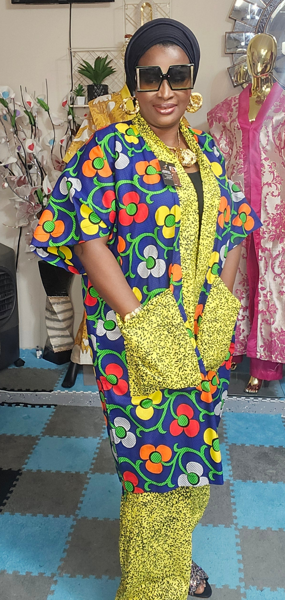 Ankara kimono set