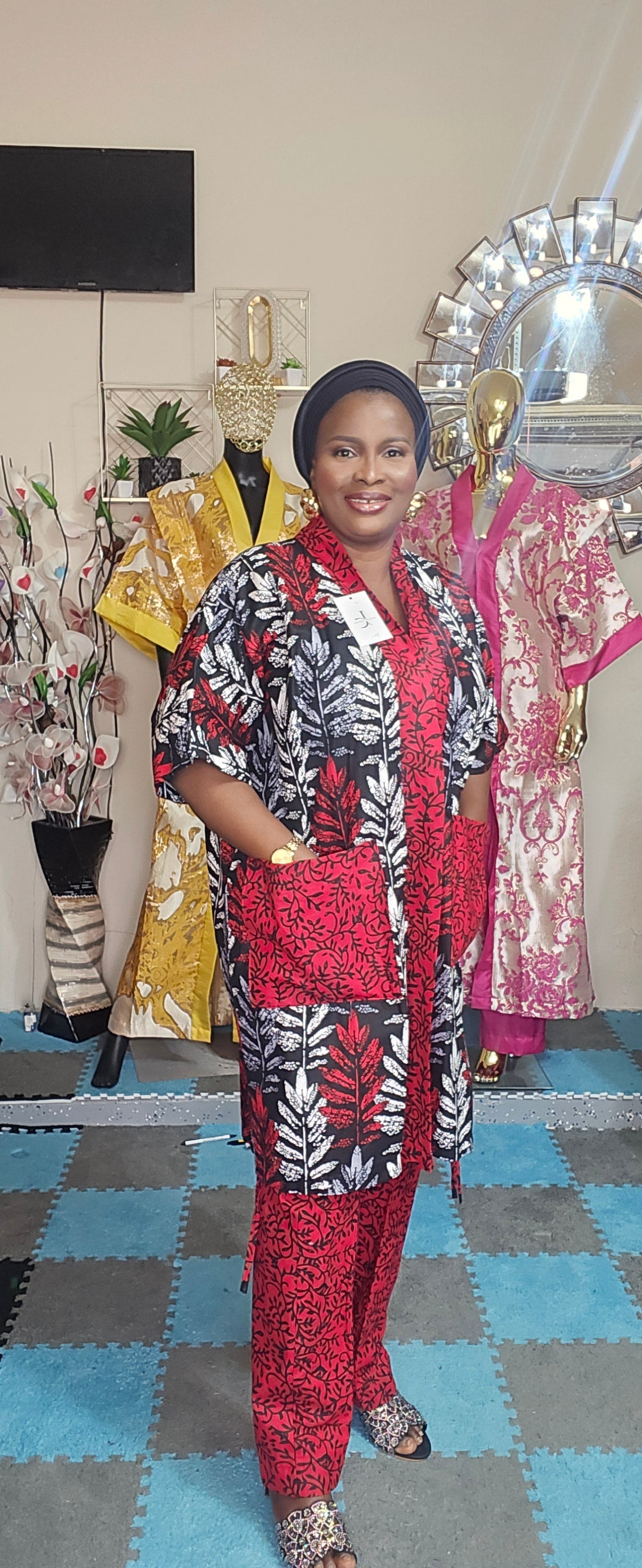 Ankara kimono set