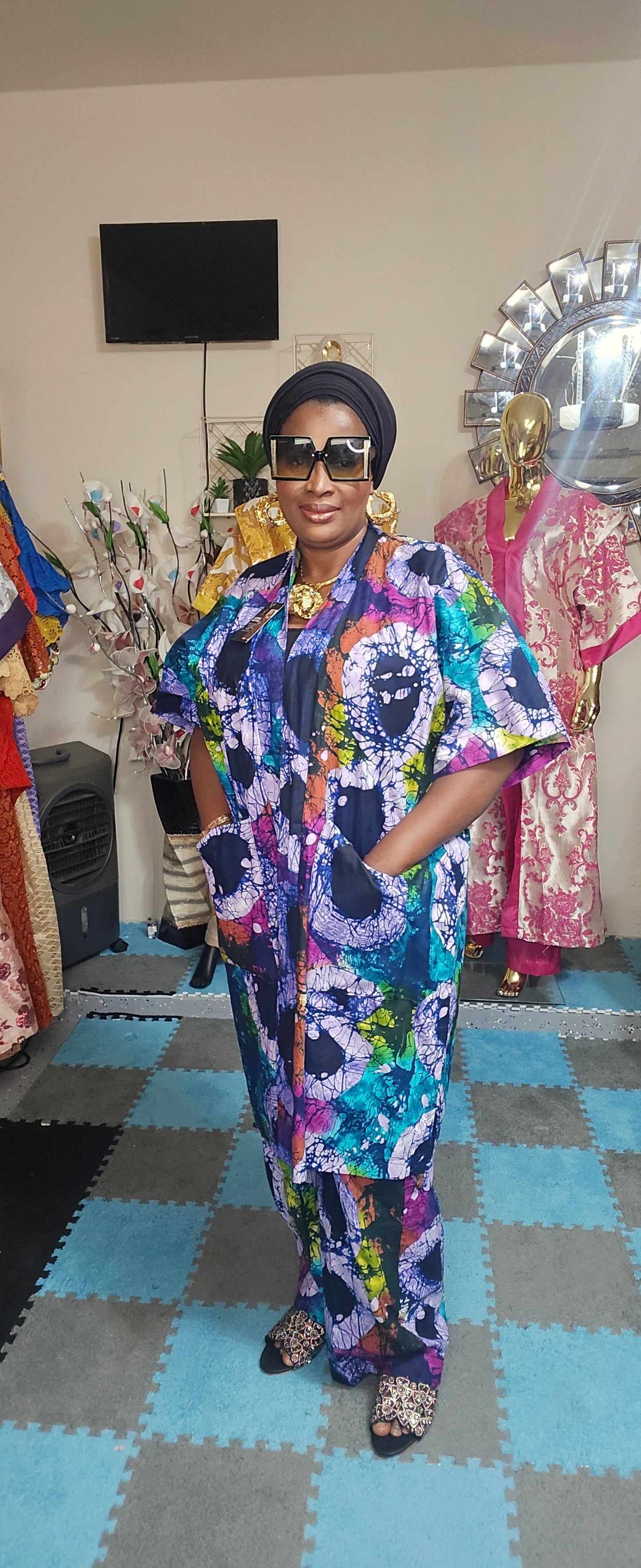 Ankara kimono set