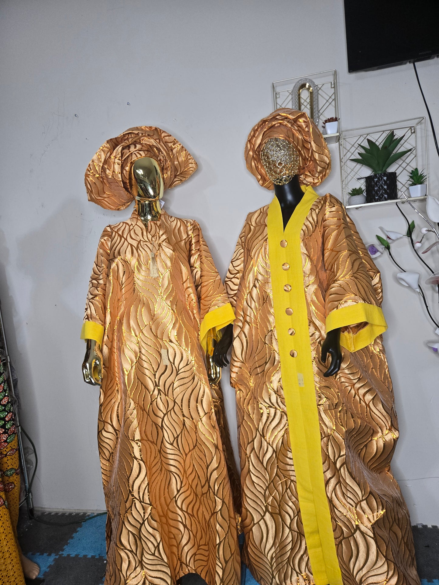 Brocade damask boubou
