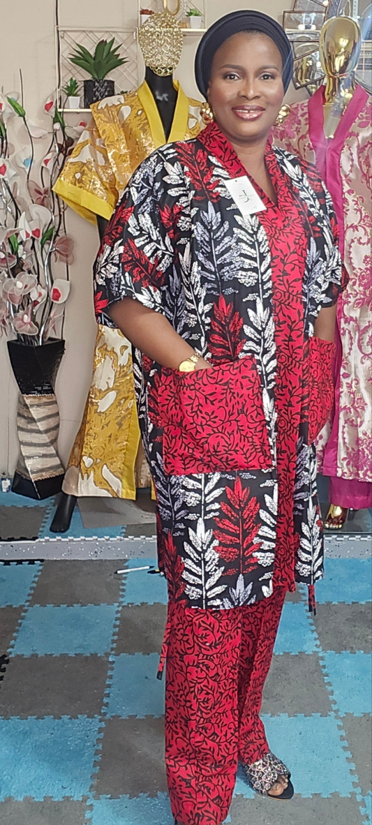 Ankara kimono set