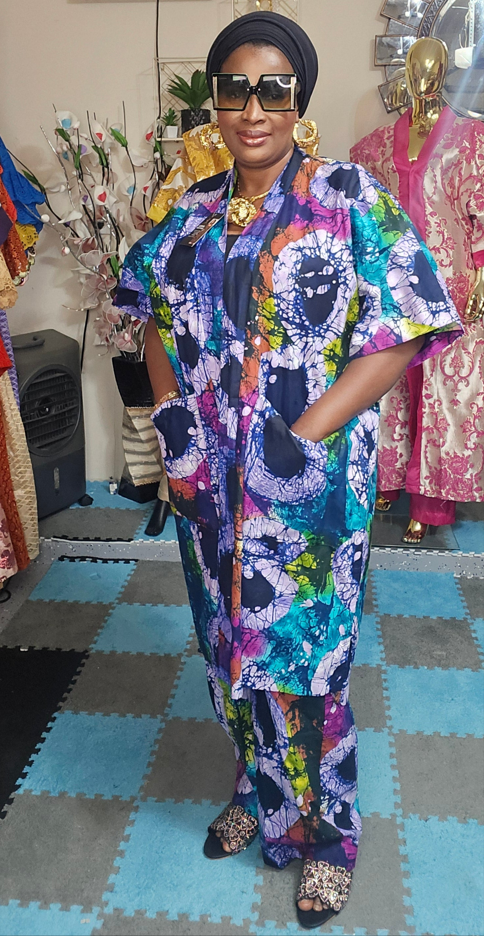 Ankara kimono set
